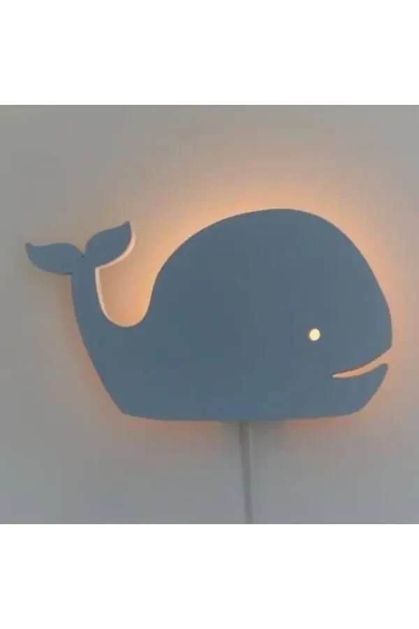 Whale Night Light Children's Room Baby Room Decorative Lighting 30 Cm - 1