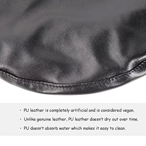 Wheebo PU Leather Berets for Women French Beret Hats Artist Painter Hat Classic Solid Style - 7