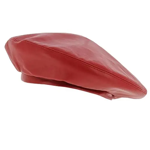 Wheebo PU Leather Berets for Women French Beret Hats Artist Painter Hat Classic Solid Style - 3