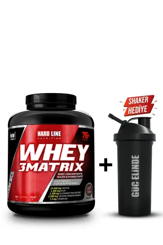 Whey 3 Matrix 2300 gr Qulupnay Lazzatli Protein Kuni (HALAL SERTIFIKATLI) - 1