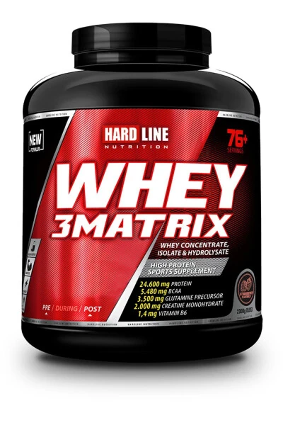 Whey 3 Matrix 2300 gr Strawberry Flavored Protein Powder (HALAL CERTIFIED) - 9