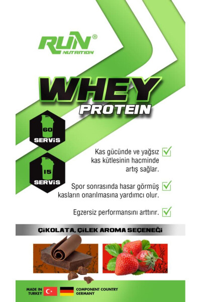 Whey Protein - 2.4 Kg - Çikolata Aromalı - 60 Servis - Hediyeli - 4