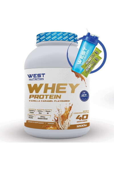 Whey Protein Powder 1200 g 40 Servings Vanilla & Caramel - 1