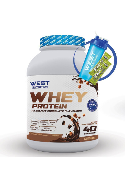 Whey Protein Powder 1200g 40 Servings Hazelnut & Chocolate - 1