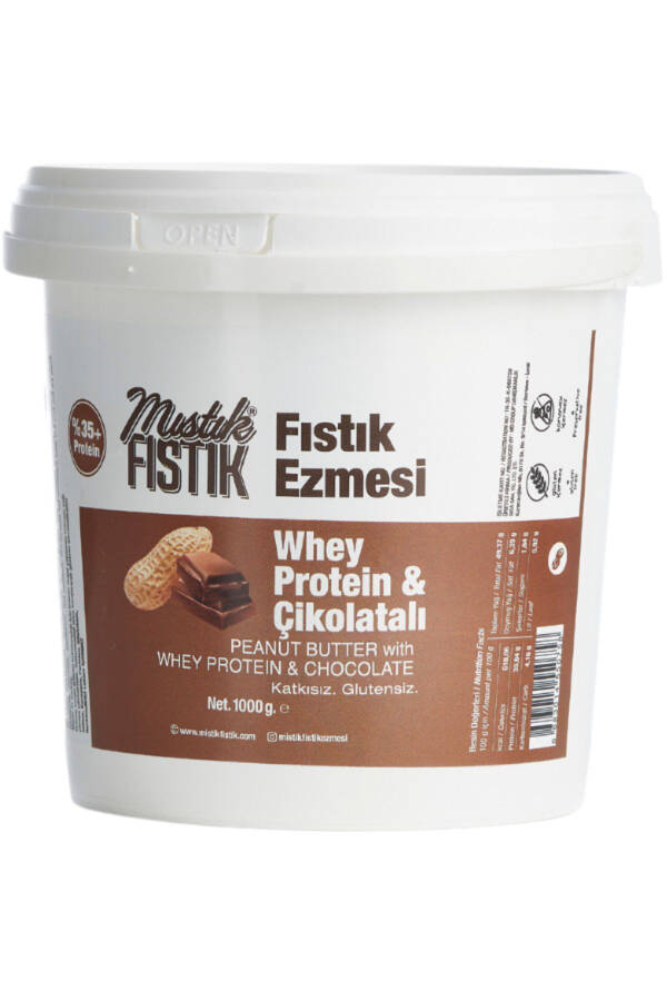 Whey Proteinli Fıstık Ezmesi Çikolata Aromalı 1 KG - 1