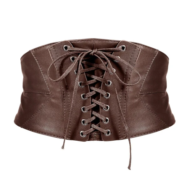 WHIPPY Women Elastic Corset Belt Stretch Leather Wide Belt for Dresses - WHIPPY