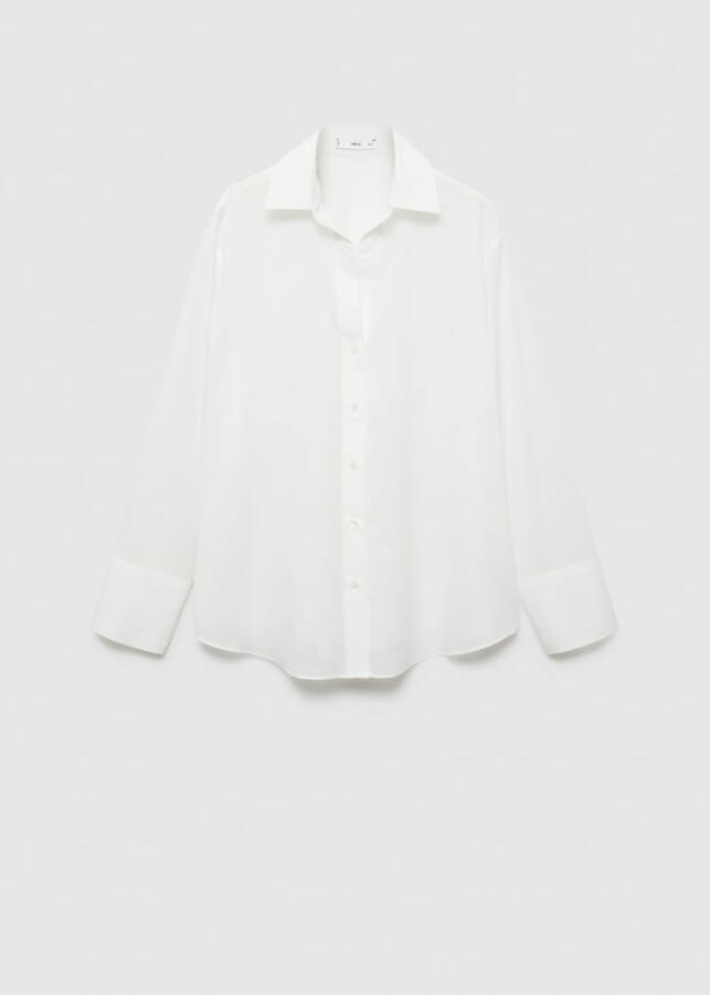 White 100% cotton shirt - 1