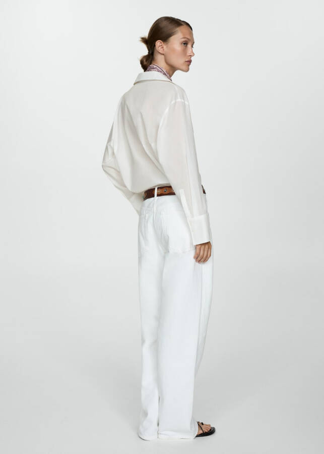 White 100% cotton shirt - 3