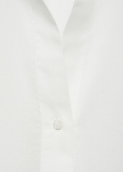 White 100% cotton shirt - 5