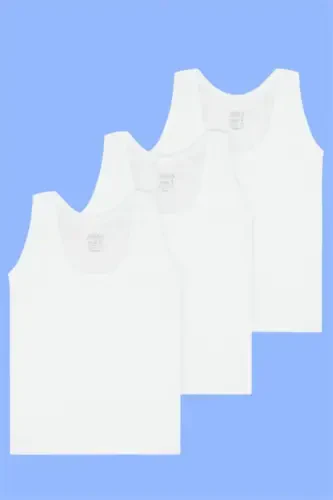 White 3-Pack Boys' Vest & Briefs Set - 9
