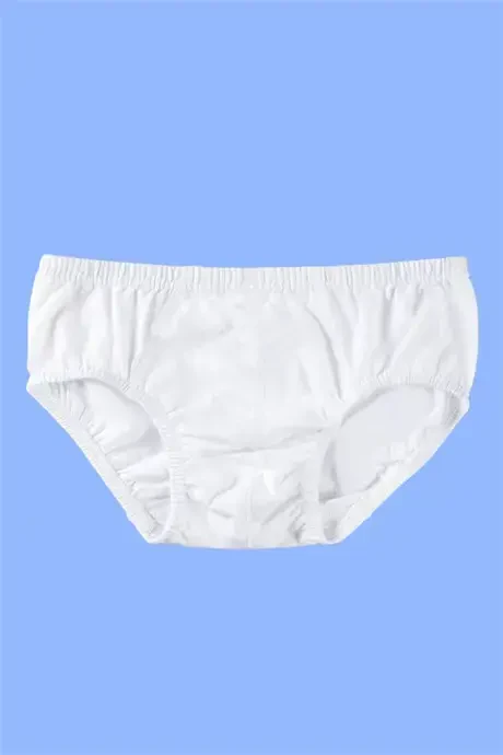 White 3-Pack Boys' Vest & Briefs Set - 7