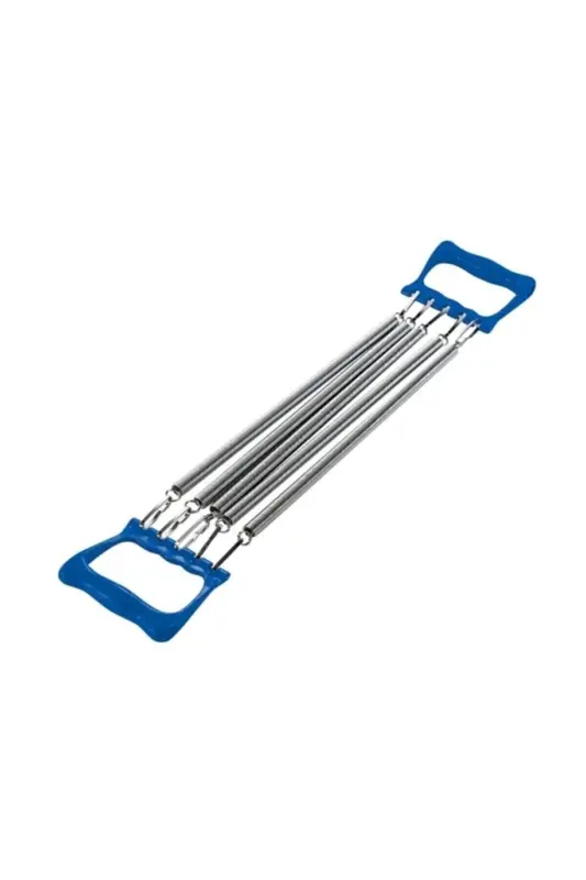 White 5-Level Hardness Resistance Adjustable Steel Chest Expander - DELTA