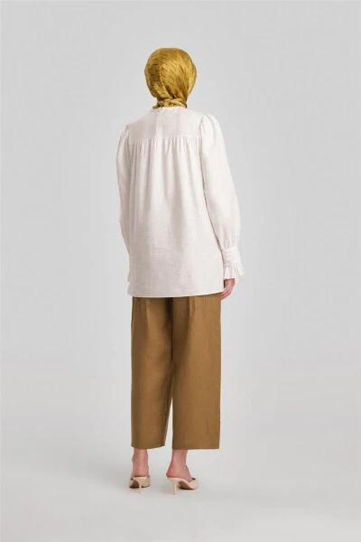 White Armine Sleeve Blouse 24Y3533 - 12