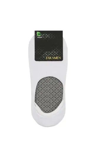 White Bamboo No-Show Socks - 1