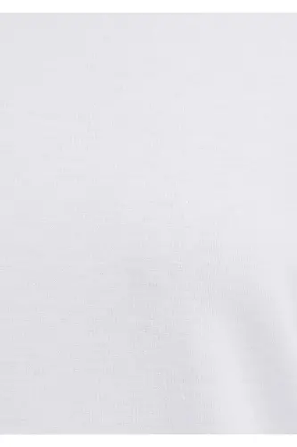 White Basic T-Shirt Semi Slim Fit - 8