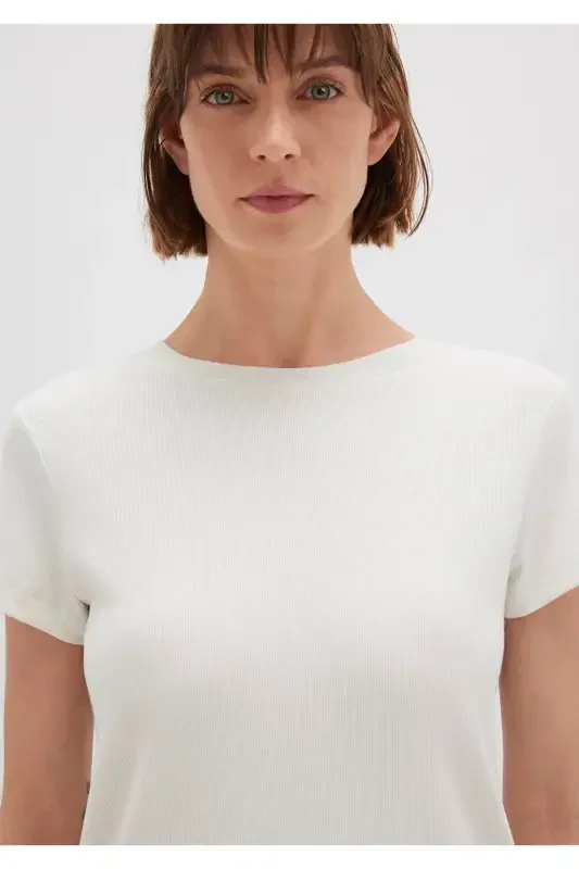 White Basic T-Shirt Slim Fit / Slim Fit 1612904-80 - 5