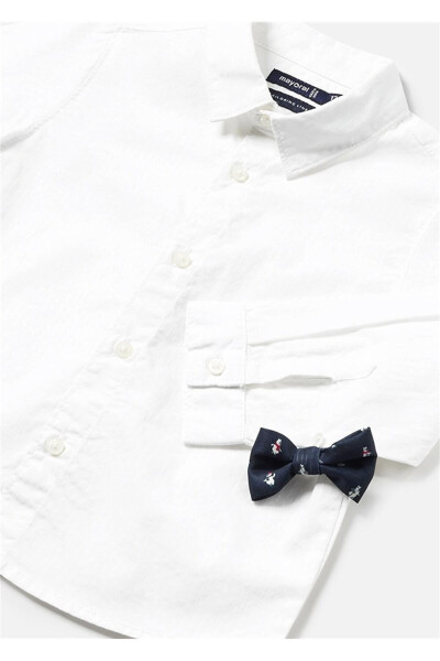 White Bow Tie Shirt for Baby Boy 2189 - 2