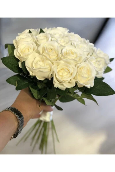 White Bridal Bouquet Rose - 4