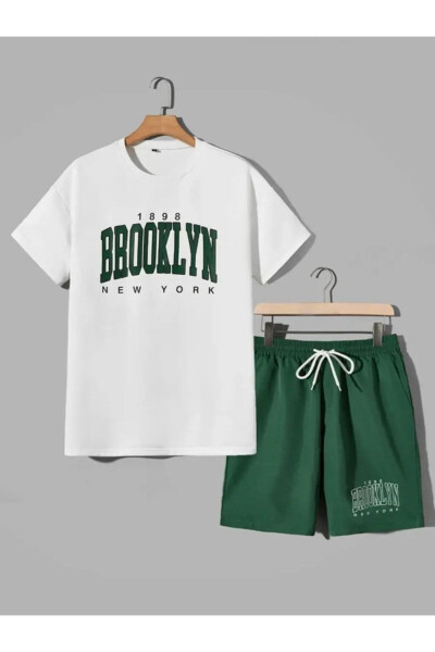 White Brooklyn Printed Suit 