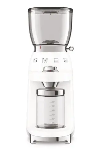 White coffee grinder with Twist & Lock system, Cgf01wheu. - SMEG (1)
