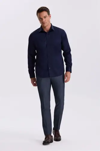 White Comfort 100% Cotton Fit Non-Iron Shirt - JAKAMEN (1)