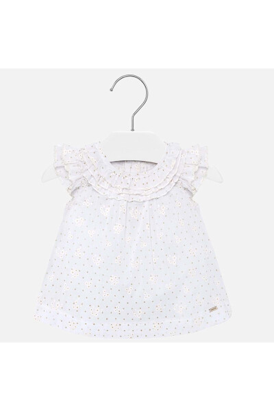 White Cream Baby Girl Romper - 5