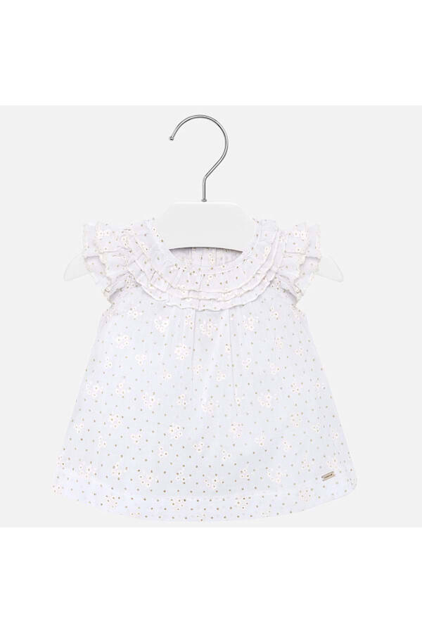 White Cream Baby Girl Romper - 2