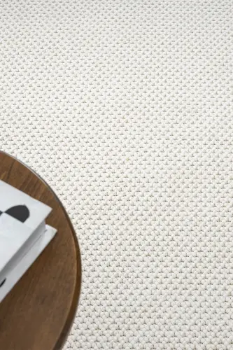 White Cream Soft Textured Rug Carpet Living Room Kitchen Hallway Runner Woven Machine Carpet 007-White 6 - 5