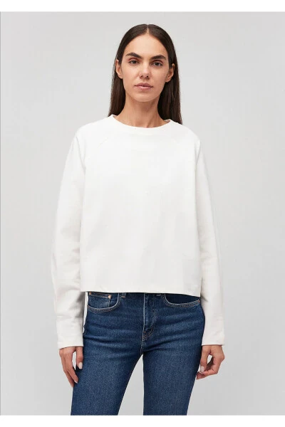 White crew neck sweatshirt (1S10150-70057) - 3