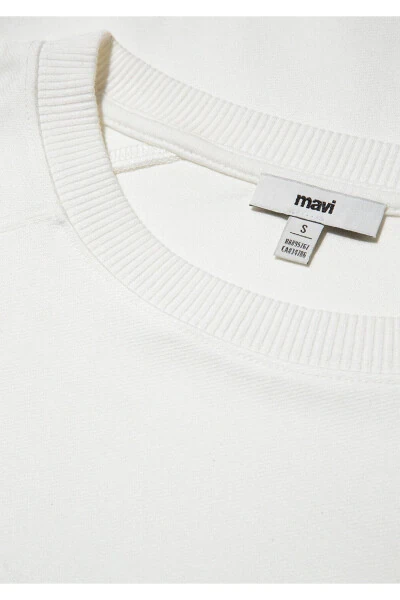 White crew neck sweatshirt (1S10150-70057) - 7