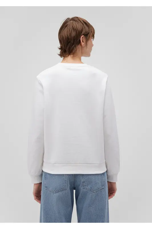 White crew neck sweatshirt (1S10183-80194) - 4