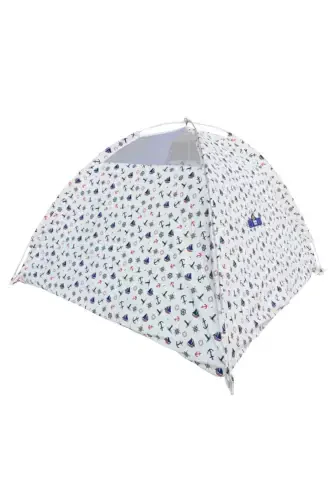 White Easy Setup Play and Sleep Kids Tent Anchored-mixed - HUPIM (1)