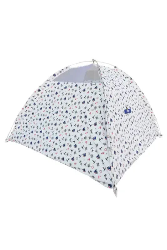 White Easy Setup Play and Sleep Kids Tent Anchored-mixed - 2