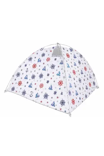 White Easy Setup Play and Sleep Kids Tent Anchored-mixed - HUPIM (1)