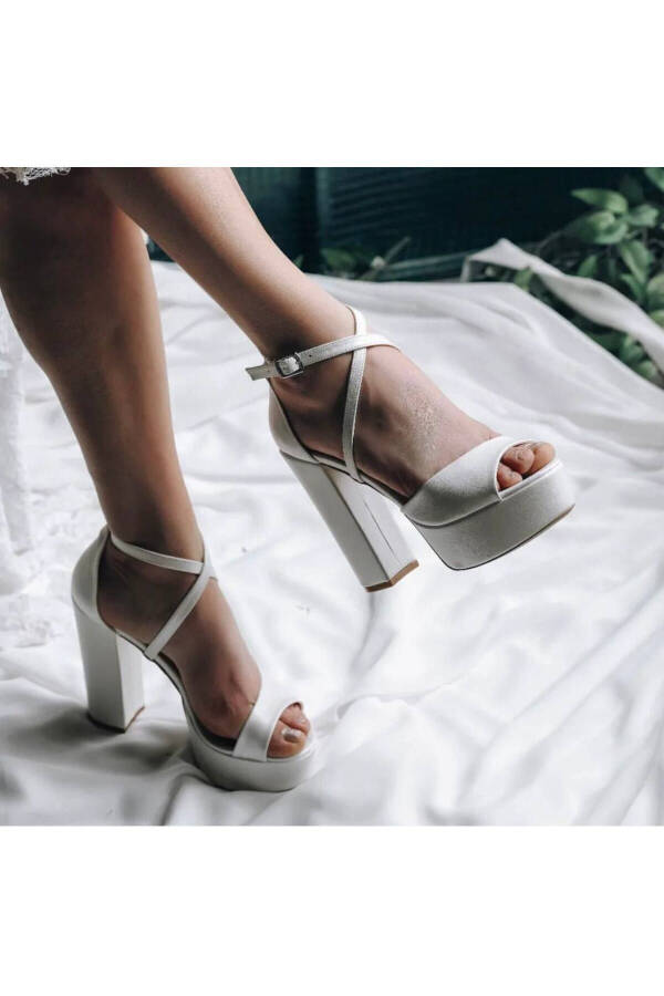 White Ecru Bridal Shoe - 16