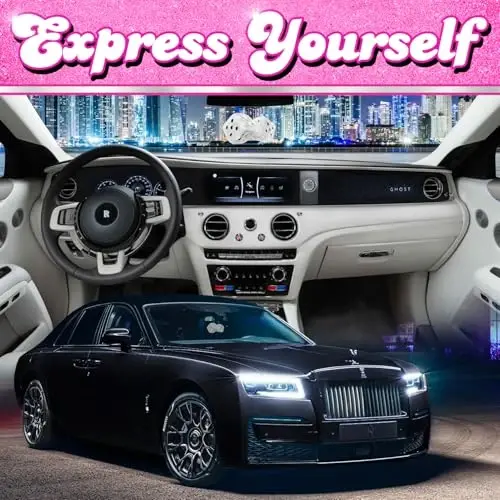 White Fuzzy Dice Car Accessories - Plush Cute Car Accessories for Interior - Plush Rear View Mirror Hanging Ornament Decorations - Retro Y2K McBling 2000s Aesthetic Girly Decor - White and Black - 4