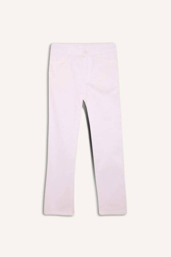 White Gabardine Trousers for Boys - 10