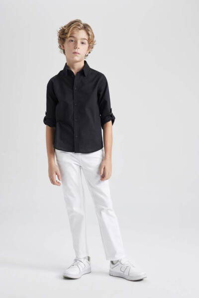 White Gabardine Trousers for Boys - 3