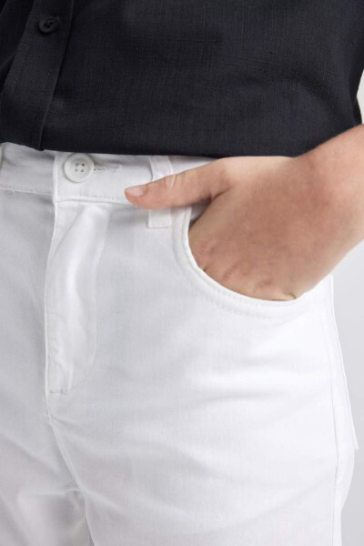 White Gabardine Trousers for Boys - 15