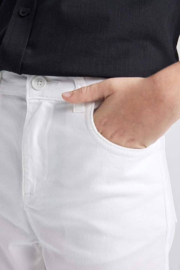 White Gabardine Trousers for Boys - 15