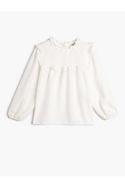 White Girl's Blouse (4WKG60044AW) - 4