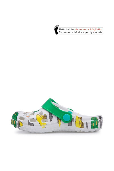 White Green Unisex Kids Sandal E009B025 - 7