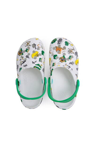 White Green Unisex Kids Sandal E009B025 - 10