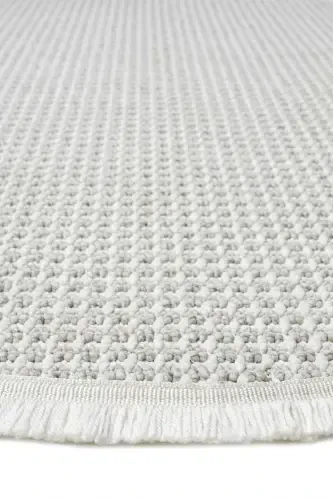 White Grey Soft Circle Rug Carpet Living Room Kitchen Hallway Runner Woven Machine Made Rug 0014 CIRCLE-Light Grey 1 - ELIZ HOME (1)