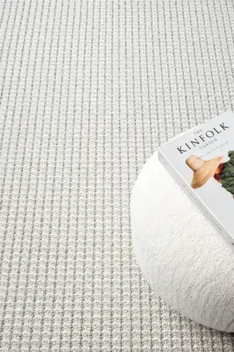 White Grey Soft Textured Rug Carpet Living Room Kitchen Hallway Runner Woven Machine Carpet 0014-Light Grey - 4