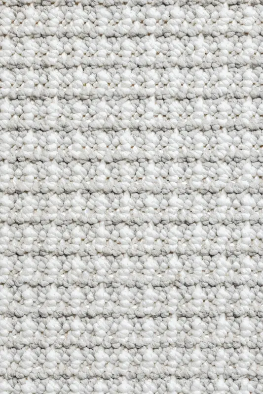 White Grey Soft Textured Rug Carpet Living Room Kitchen Hallway Runner Woven Machine Carpet 0014-Light Grey - 6