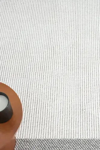 White Grey Soft Woven Carpet Bordered Living Room Kitchen Hallway Runner Woven Machine Carpet 0020-White 44 - 6