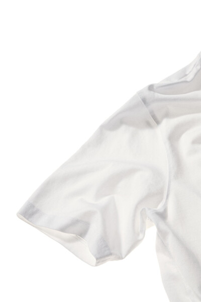 WHITE HEAVY WEIGHT SHORT SLEEVE T-SHIRT - 3
