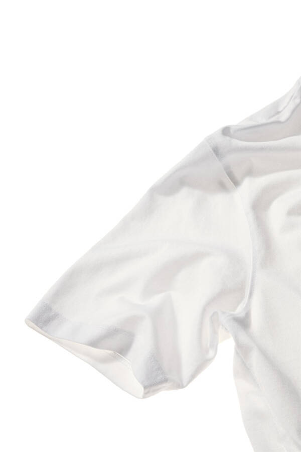 WHITE HEAVY WEIGHT SHORT SLEEVE T-SHIRT - 3
