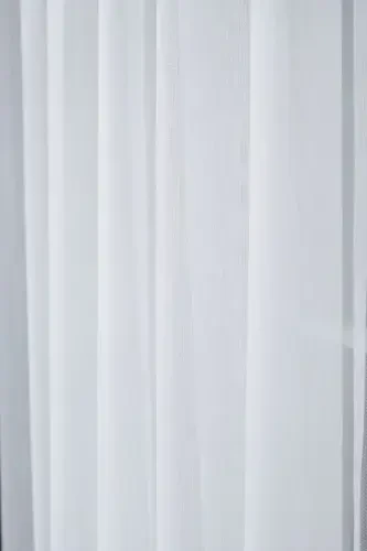 White High Quality Iron Free Plain Tulle Curtain Turner Pileless Shirring Tape-White - ELENOR (1)